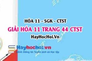 Giải Hóa 11 trang 44 Chân trời sáng tạo SGK